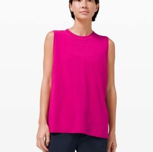Sleeveless ripened raspberry all yours tee